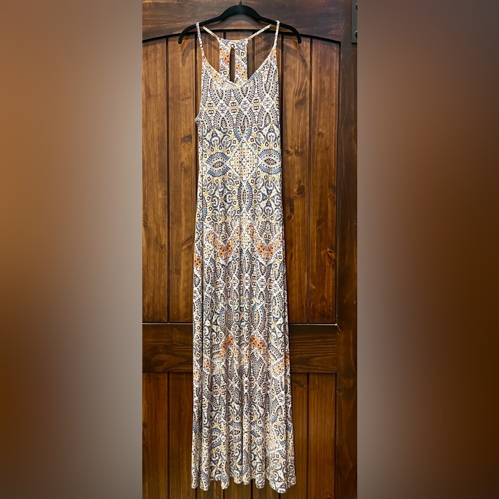 CYNTHIA ROWLEY Kaleidoscope Print Racerback Maxi-dress- women’s large